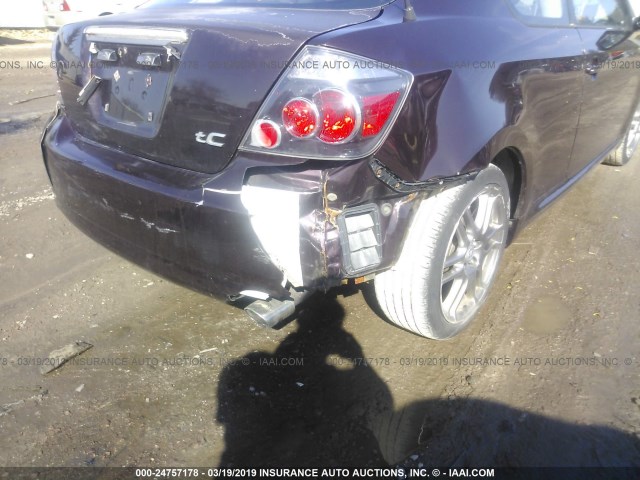 JTKDE167690283541 - 2009 TOYOTA SCION TC იასამნისფერი ფოტო 6