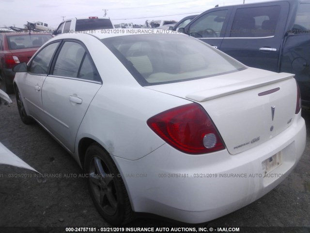 1G2ZH558X64195137 - 2006 PONTIAC G6 GT WHITE photo 3