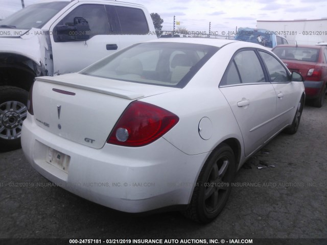 1G2ZH558X64195137 - 2006 PONTIAC G6 GT WHITE photo 4