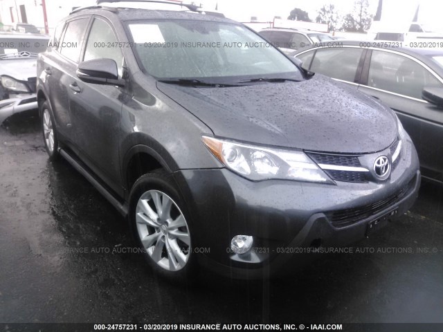 2T3YFREV0EW115713 - 2014 TOYOTA RAV4 LIMITED GRAY photo 1