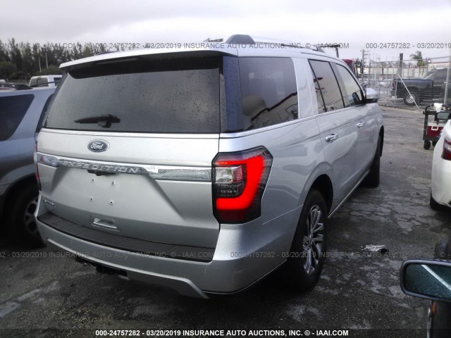 1FMJU1KT7JEA11163 - 2018 FORD EXPEDITION LIMITED SILVER photo 4