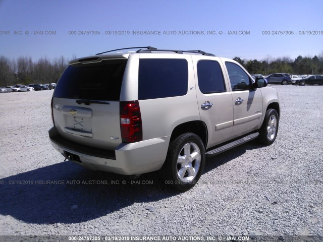 1GNFK13048R141125 - 2008 CHEVROLET TAHOE GOLD photo 4