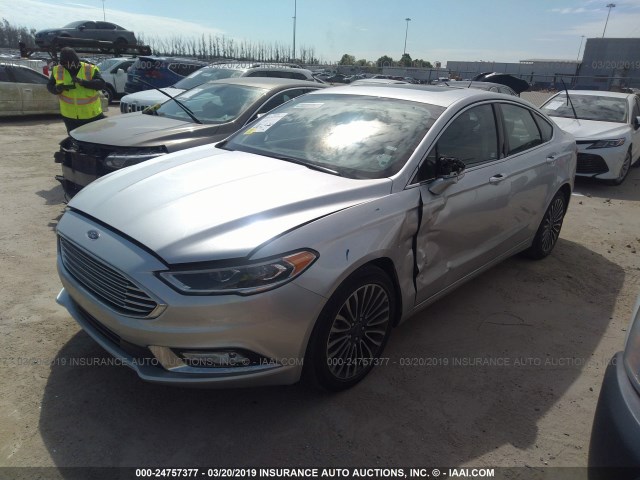 3FA6P0D99JR188488 - 2018 FORD FUSION TITANIUM/PLATINUM SILVER photo 2