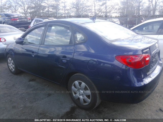 KMHDU46D09U666865 - 2009 HYUNDAI ELANTRA GLS/SE BLUE photo 3