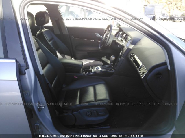 WAUSG74F29N054442 - 2009 AUDI A6 SILVER photo 5