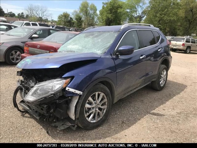 5N1AT2MVXJC786012 - 2018 NISSAN ROGUE SV/SL BLUE photo 3