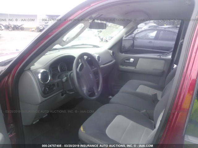 1FMPU13576LA05487 - 2006 FORD EXPEDITION XLS BURGUNDY photo 5