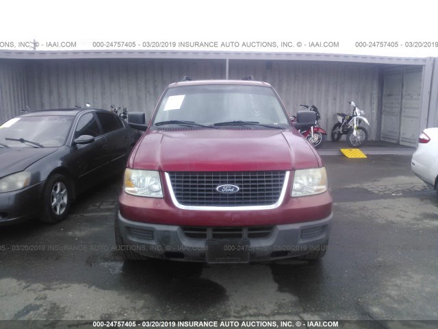 1FMPU13576LA05487 - 2006 FORD EXPEDITION XLS BURGUNDY photo 6