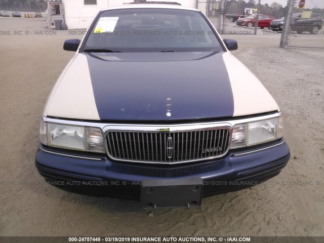 1LNLM9849RY795900 - 1994 LINCOLN CONTINENTAL SIGNATURE BLUE photo 6