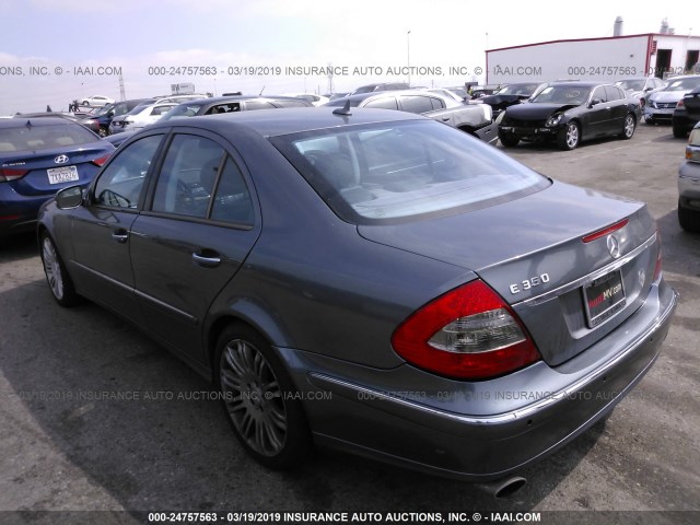 WDBUF56X07B115079 - 2007 MERCEDES-BENZ E 350 GRAY photo 3