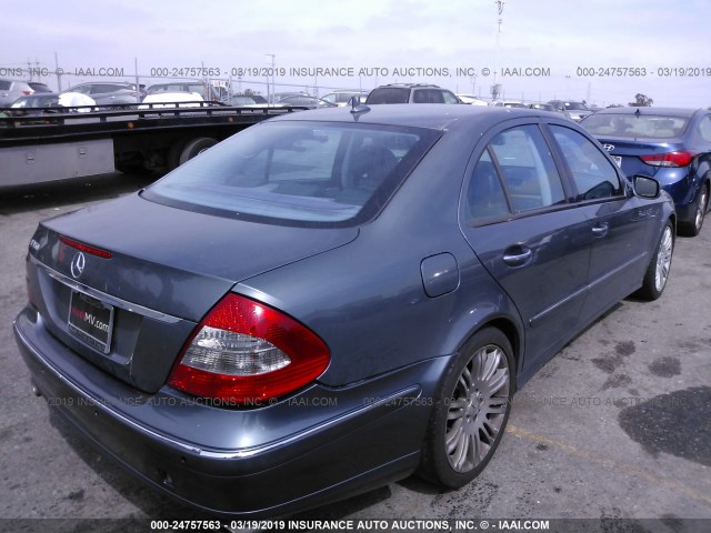 WDBUF56X07B115079 - 2007 MERCEDES-BENZ E 350 GRAY photo 4