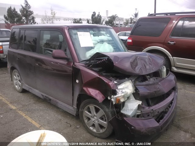 JTLKT324640138945 - 2004 TOYOTA SCION XB MAROON photo 1