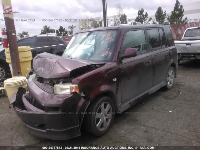 JTLKT324640138945 - 2004 TOYOTA SCION XB MAROON photo 2