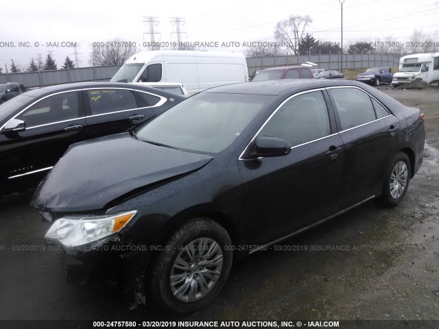 4T4BF1FK8ER438403 - 2014 TOYOTA CAMRY L/SE/LE/XLE Dark Blue photo 2