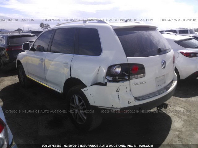 WVGBE77L88D006292 - 2008 VOLKSWAGEN TOUAREG 2 V6 WHITE photo 3