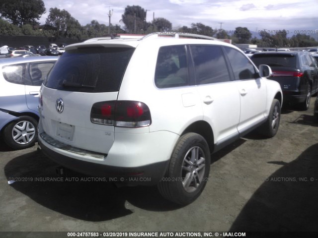 WVGBE77L88D006292 - 2008 VOLKSWAGEN TOUAREG 2 V6 WHITE photo 4