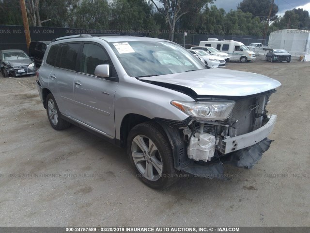 5TDDK3EH7CS116633 - 2012 TOYOTA HIGHLANDER LIMITED SILVER photo 1