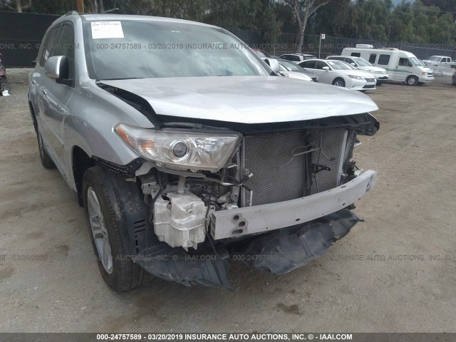 5TDDK3EH7CS116633 - 2012 TOYOTA HIGHLANDER LIMITED SILVER photo 6