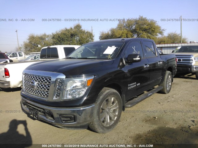 1N6AA1E69JN530425 - 2018 NISSAN TITAN SV/SL/PLATINUM RESERVE BLACK photo 2