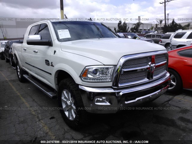 3C6UR5PL1GG280853 - 2016 RAM 2500 LONGHORN WHITE photo 1