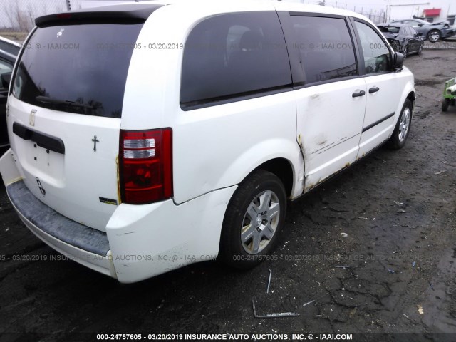 1D8HN11H38B155285 - 2008 DODGE GRAND CARAVAN C/V WHITE photo 4