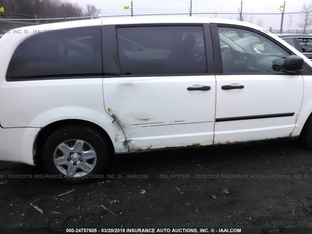 1D8HN11H38B155285 - 2008 DODGE GRAND CARAVAN C/V WHITE photo 6