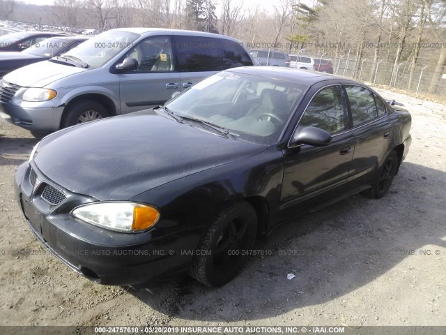 1G2NF52E64M571831 - 2004 PONTIAC GRAND AM SE1 BLACK photo 2