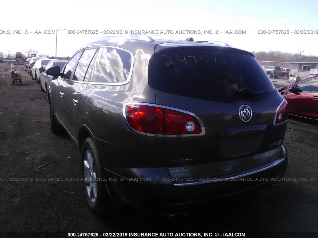 5GALVCEDXAJ178149 - 2010 BUICK ENCLAVE CXL BROWN photo 3