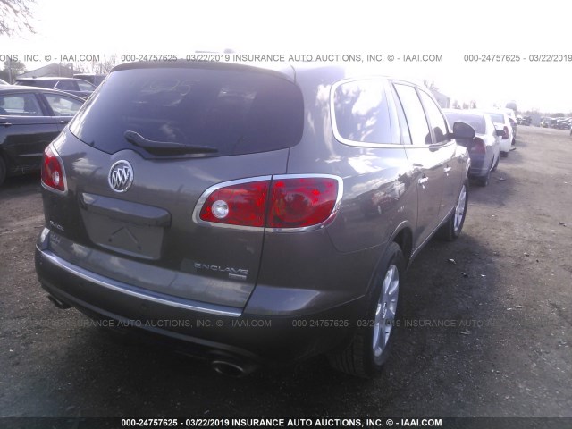 5GALVCEDXAJ178149 - 2010 BUICK ENCLAVE CXL BROWN photo 4