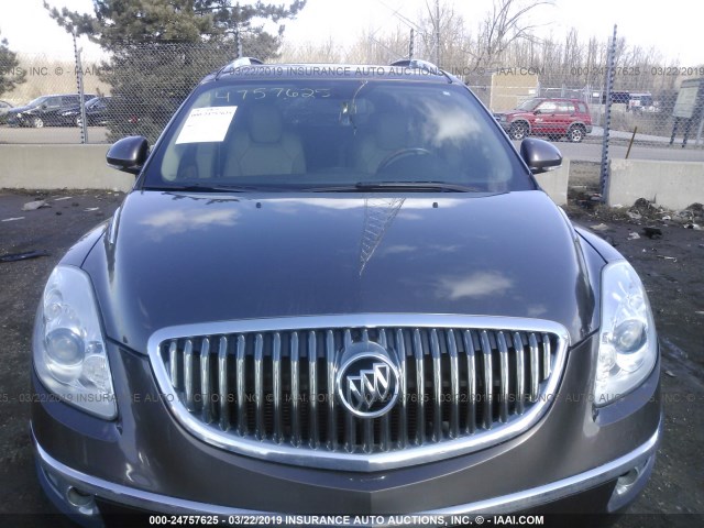 5GALVCEDXAJ178149 - 2010 BUICK ENCLAVE CXL BROWN photo 6