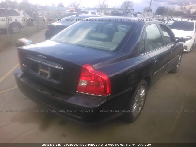 YV1TS592161446910 - 2006 VOLVO S80 2.5T BLUE photo 4