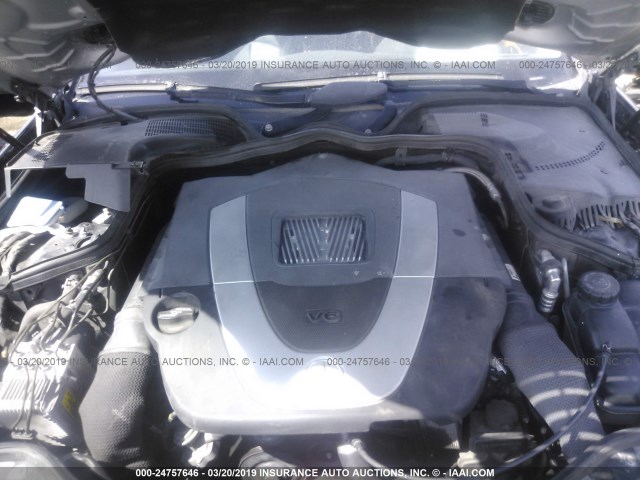 WDBUF56J76A923722 - 2006 MERCEDES-BENZ E 350 BLACK photo 10