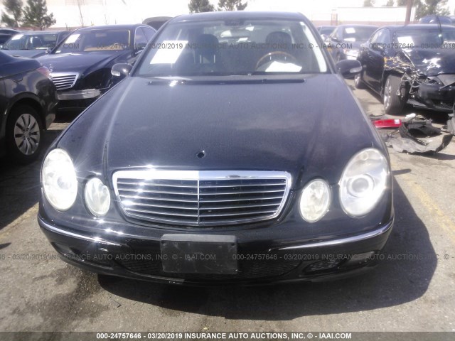 WDBUF56J76A923722 - 2006 MERCEDES-BENZ E 350 BLACK photo 6