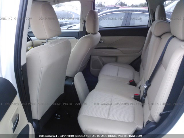 JA4AD3A38GZ056559 - 2016 MITSUBISHI OUTLANDER SE/SEL WHITE photo 8