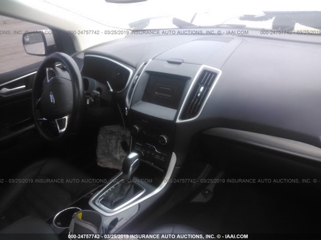 2FMTK4J93FBB65412 - 2015 FORD EDGE SEL WHITE photo 5