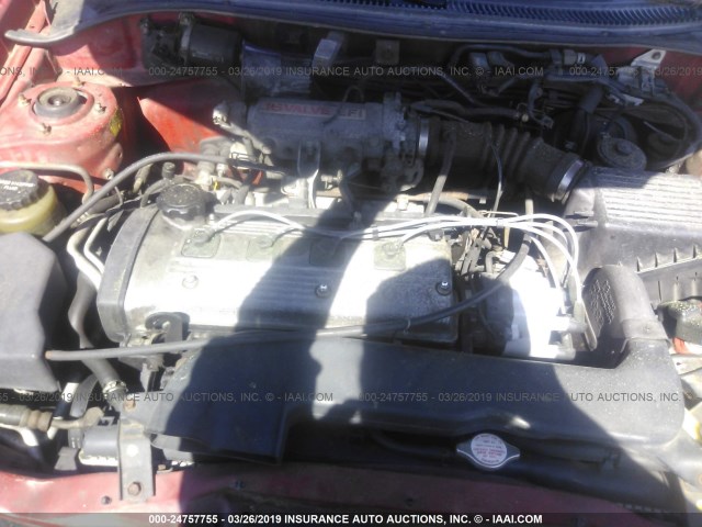 JT2EL45F2N0078037 - 1992 TOYOTA PASEO RED photo 10