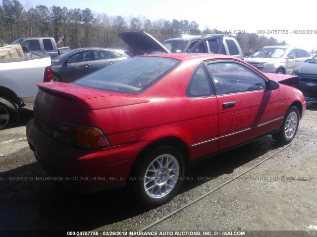 JT2EL45F2N0078037 - 1992 TOYOTA PASEO RED photo 4