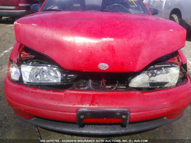 JT2EL45F2N0078037 - 1992 TOYOTA PASEO RED photo 6