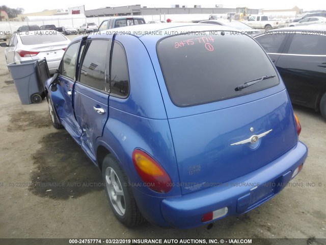 3C4FY58B05T579863 - 2005 CHRYSLER PT CRUISER TOURING BLUE photo 3