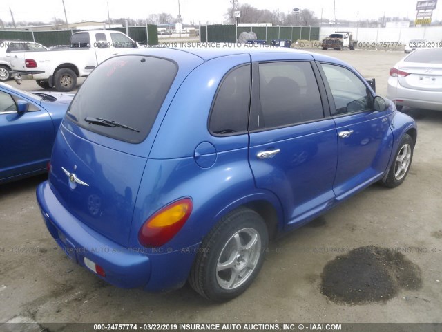 3C4FY58B05T579863 - 2005 CHRYSLER PT CRUISER TOURING BLUE photo 4