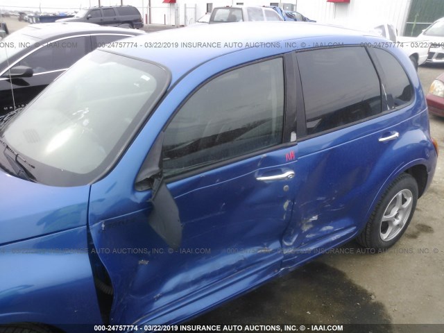 3C4FY58B05T579863 - 2005 CHRYSLER PT CRUISER TOURING BLUE photo 6