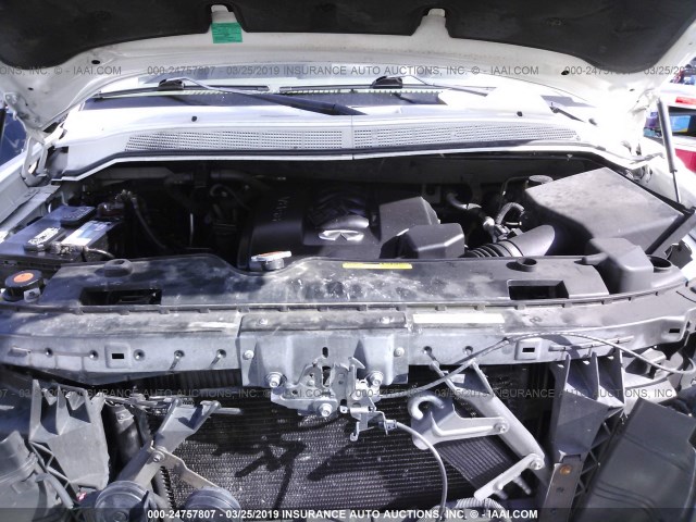 5N3AA08C26N812298 - 2006 INFINITI QX56 WHITE photo 10