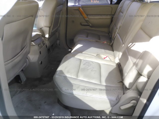 5N3AA08C26N812298 - 2006 INFINITI QX56 WHITE photo 8