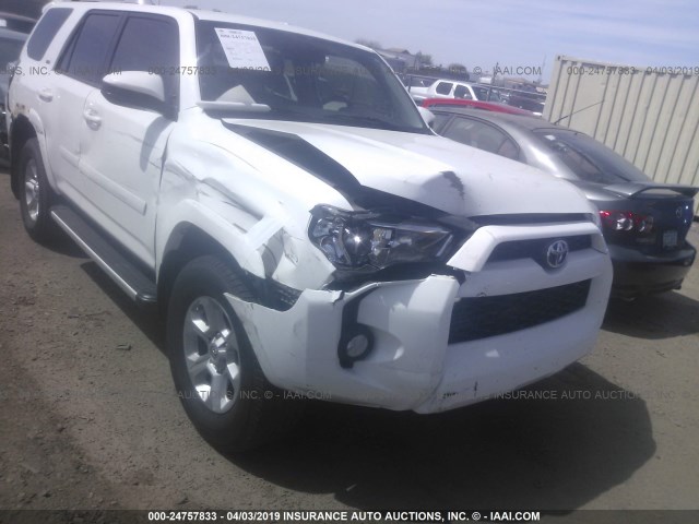 JTEBU5JR2E5191403 - 2014 TOYOTA 4RUNNER SR5/LIMITED/TRAIL WHITE photo 6