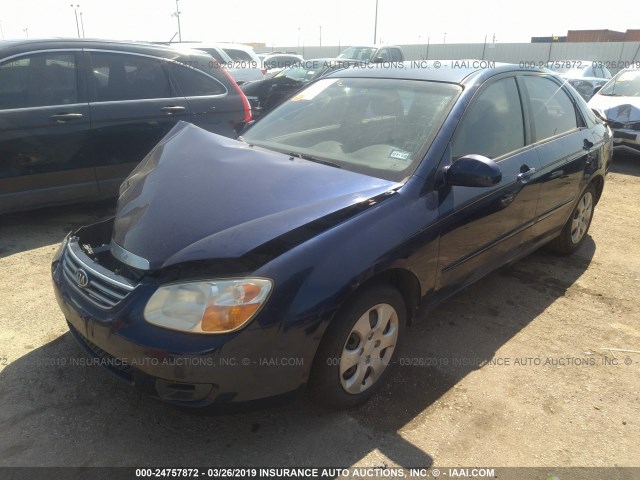 KNAFE121175467493 - 2007 KIA SPECTRA EX/LX BLUE photo 2