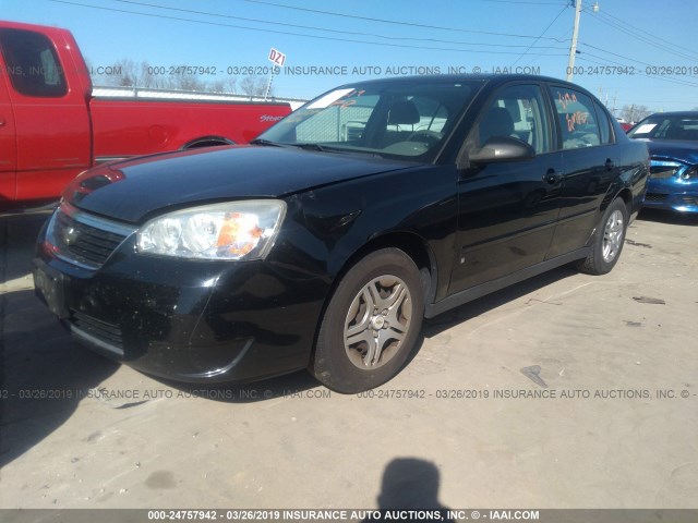 1G1ZS58F37F283372 - 2007 CHEVROLET MALIBU LS BLACK photo 2