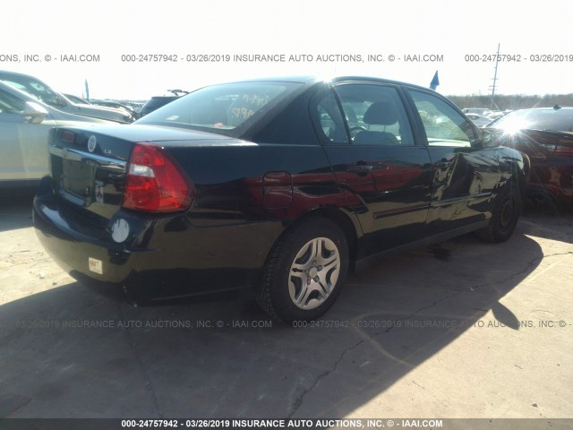 1G1ZS58F37F283372 - 2007 CHEVROLET MALIBU LS BLACK photo 4