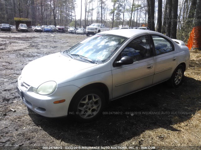 1B3ES56C92D588525 - 2002 DODGE NEON ES SILVER photo 2