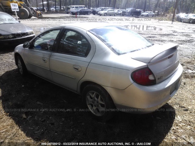 1B3ES56C92D588525 - 2002 DODGE NEON ES SILVER photo 3