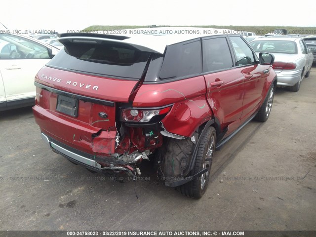 SALVT2BG5CH669849 - 2012 LAND ROVER RANGE ROVER EVOQU DYNAMIC PREMIUM RED photo 4